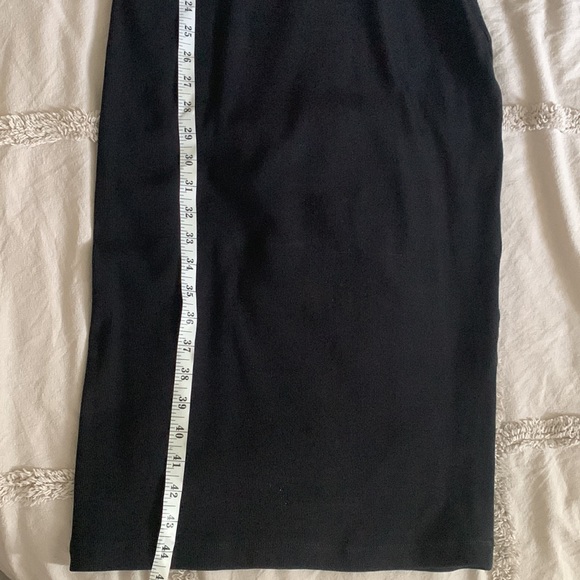 ZARA Black Bodycon Dress Ribbed M - Picture 9 of 11